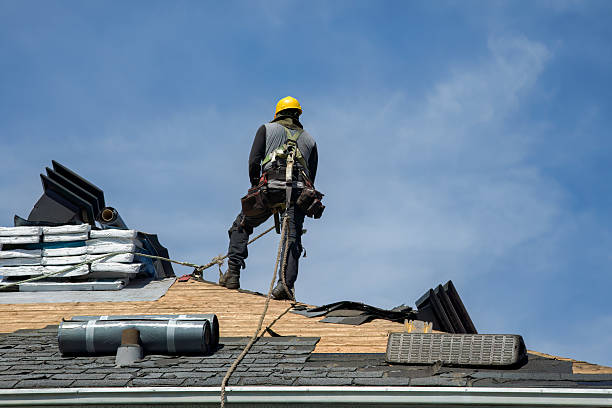 Professional Roofing technician working in New Milford, NY
